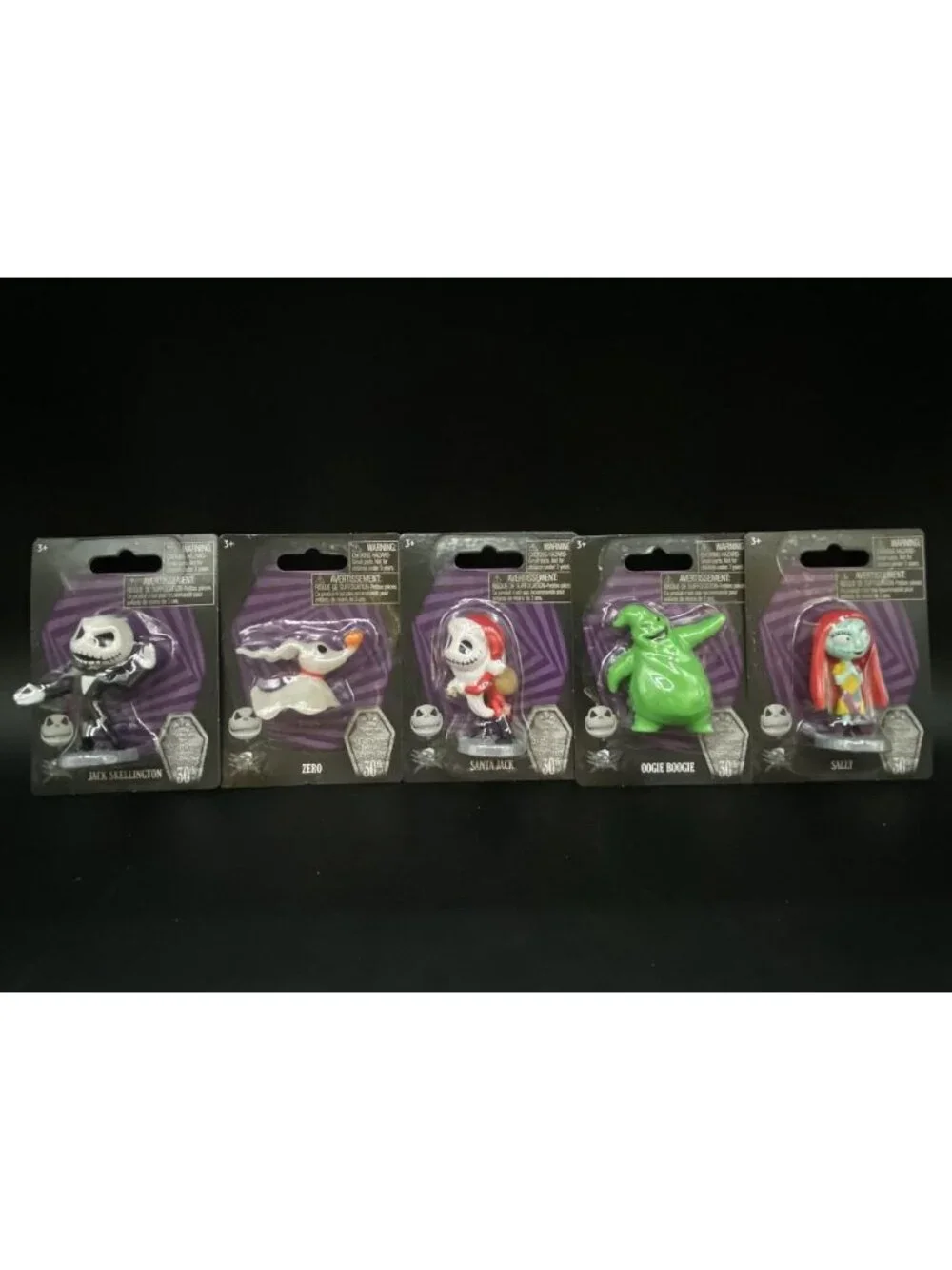 Nightmare Before Christmas Zero Sally Oogie Jack Skellington Mini Figure LOT 5
